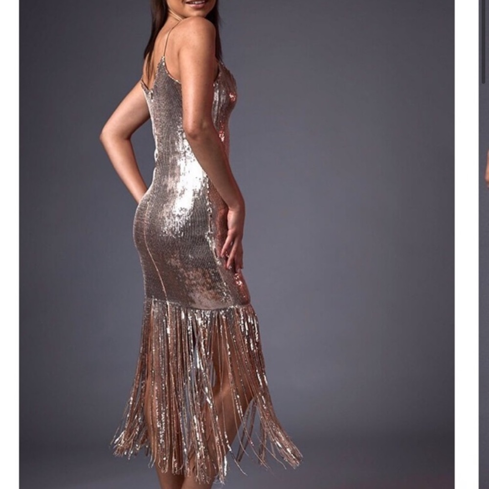 NWT- Rose gold sequin party dress - Picture 2 of 3